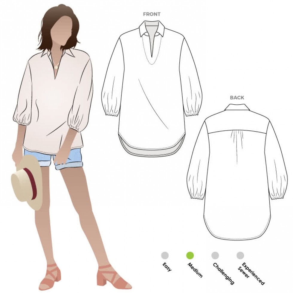 Style Arc Paper Sewing Pattern Melody Tunic