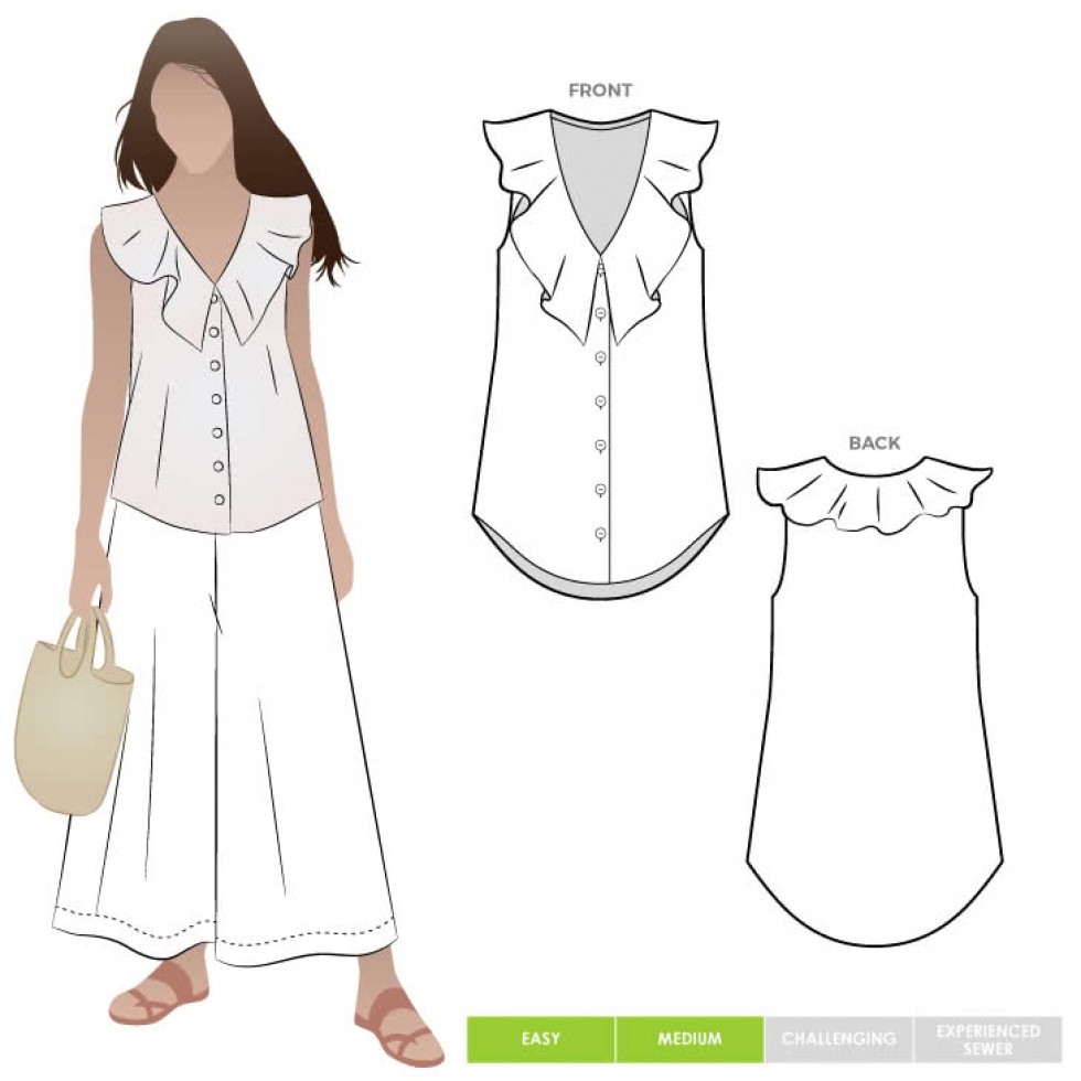 Style Arc Paper Sewing Pattern Almy Top