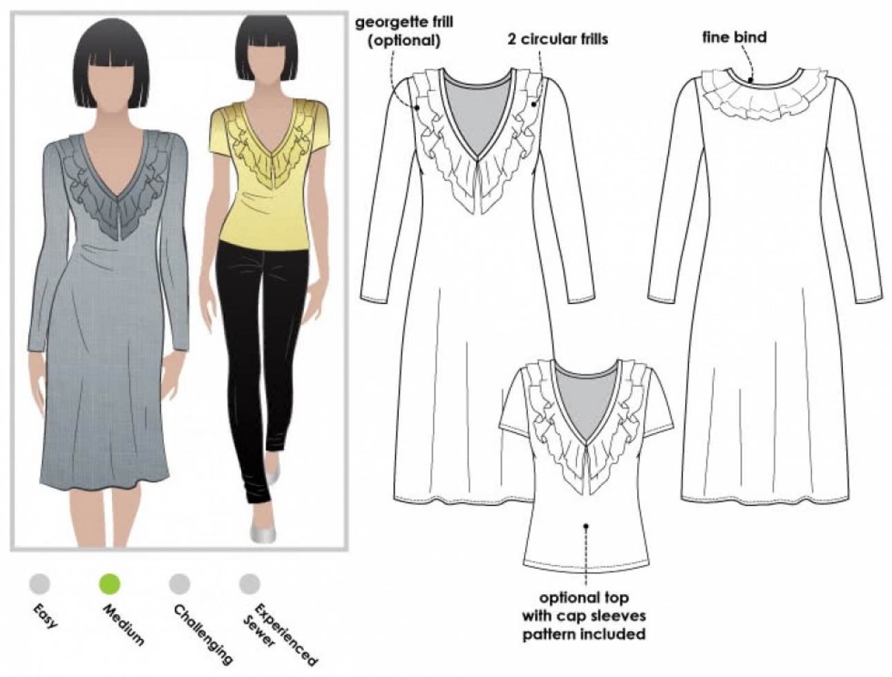 Style Arc Paper Sewing Pattern Lucy Dress