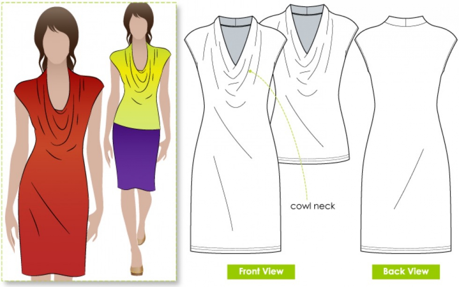 Style Arc Paper Sewing Pattern Franki Dress & Top