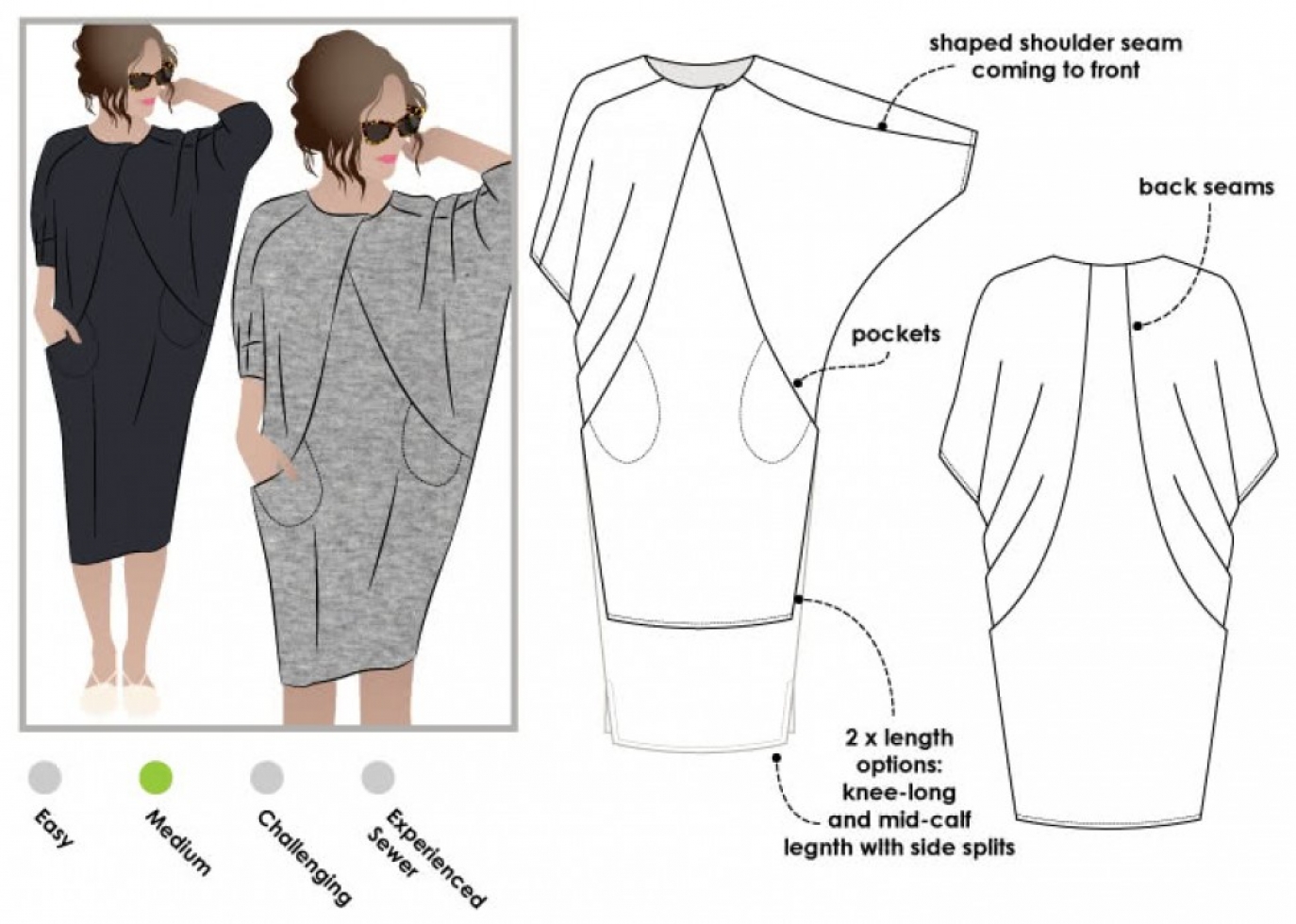 Style Arc Paper Sewing Pattern Hedy Dress