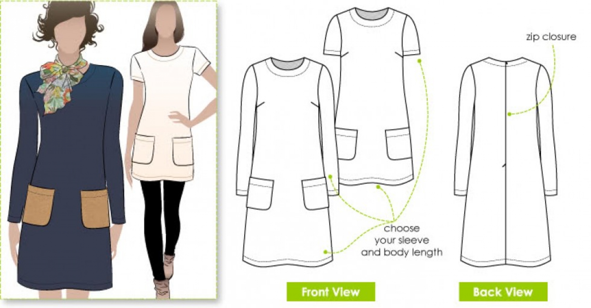 Style Arc Paper Sewing Pattern Kristin Dress