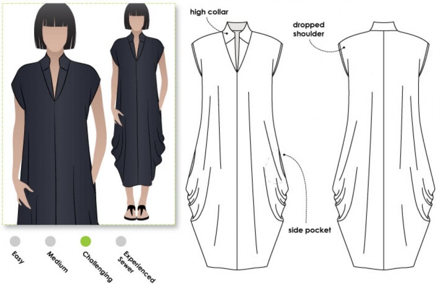 Style Arc Paper Sewing Pattern Toni Dress