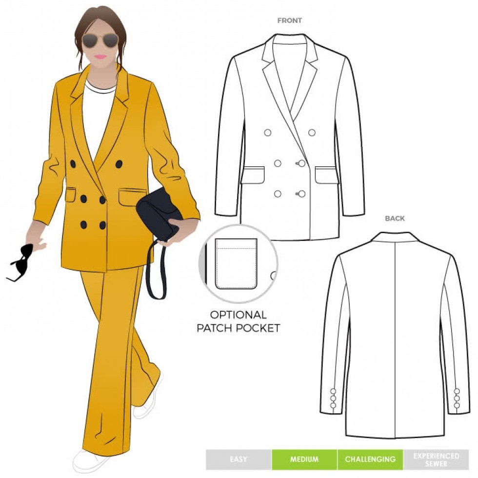 Style Arc Paper Sewing Pattern McKenzie Blazer