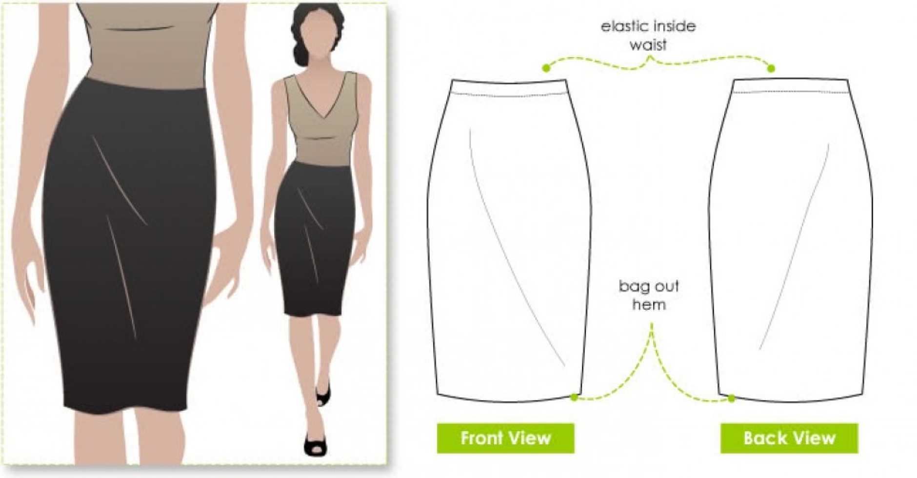 Style Arc Paper Sewing Pattern Fay Skirt