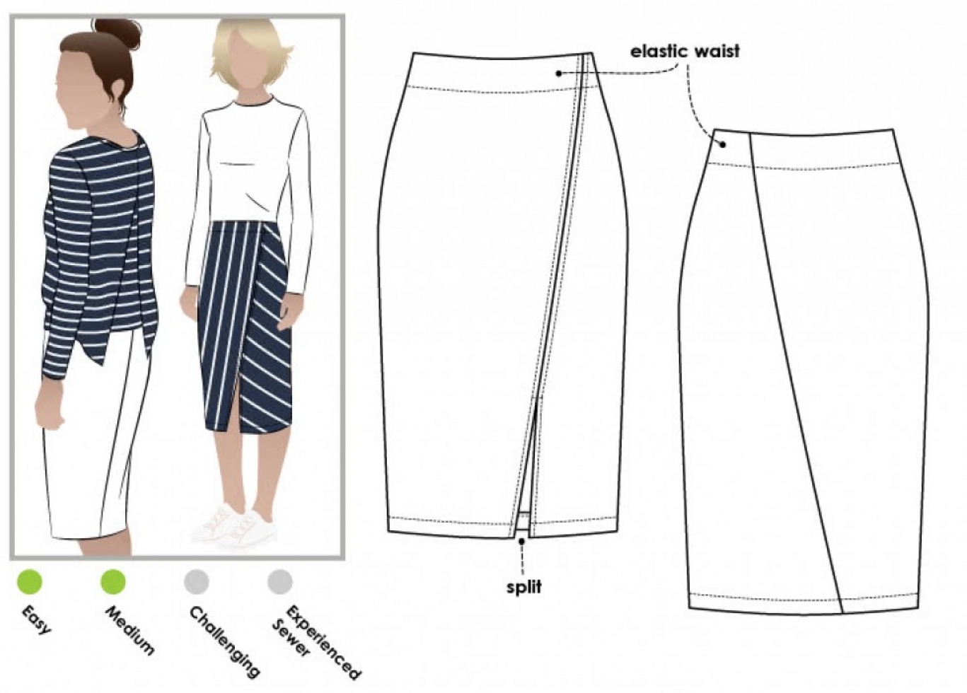 Style Arc Paper Sewing Pattern Taylor Skirt