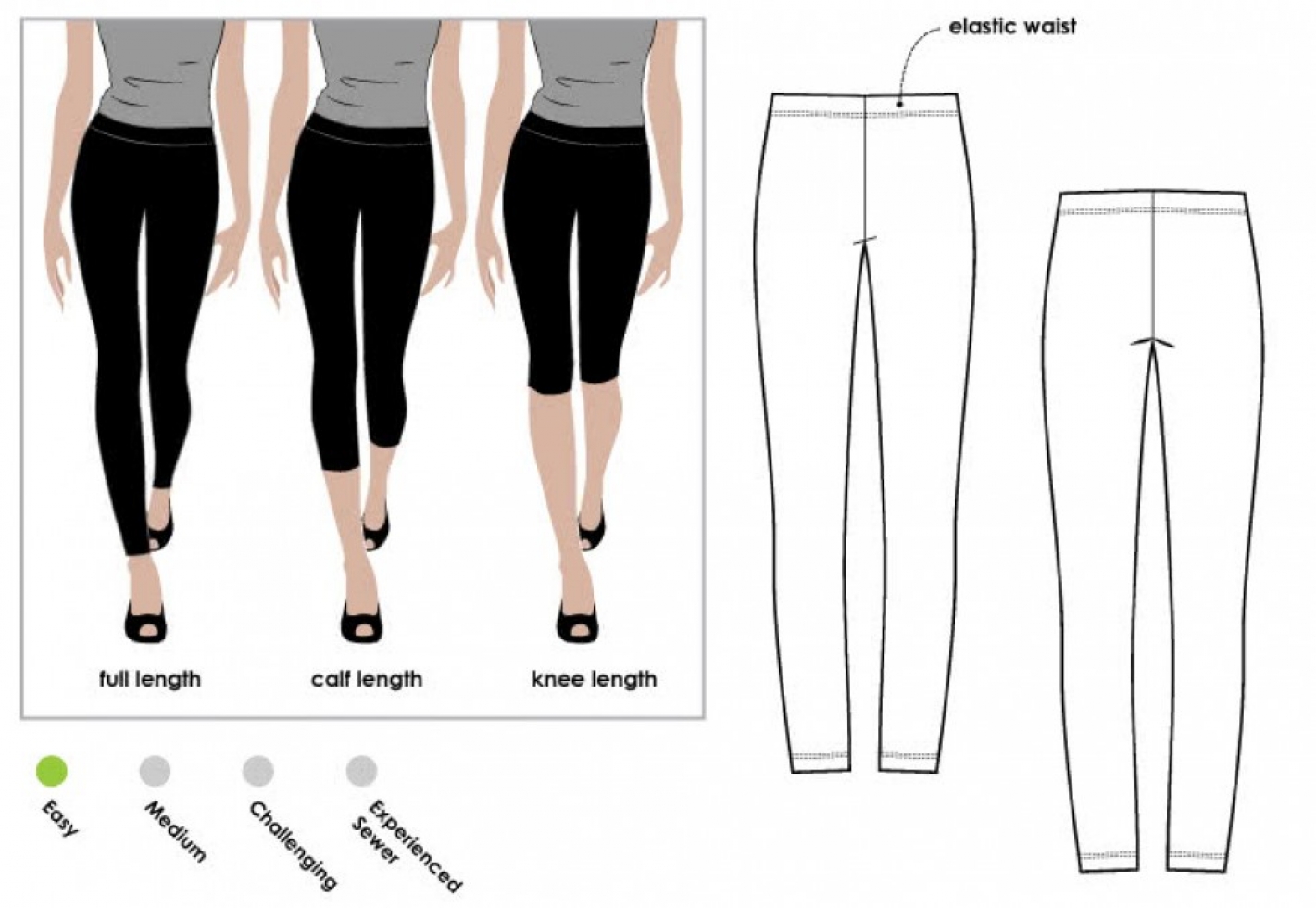 Style Arc Paper Sewing Pattern Laura Leggings