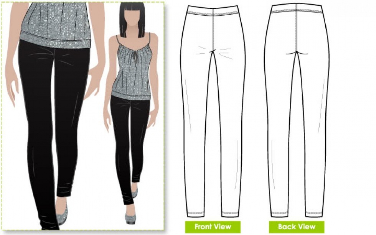 Style Arc Paper Sewing Pattern Elle Pants