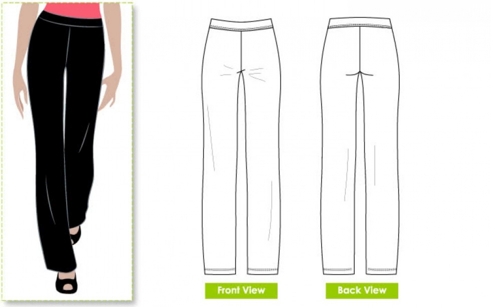 Style Arc Paper Sewing Pattern Linda Pants
