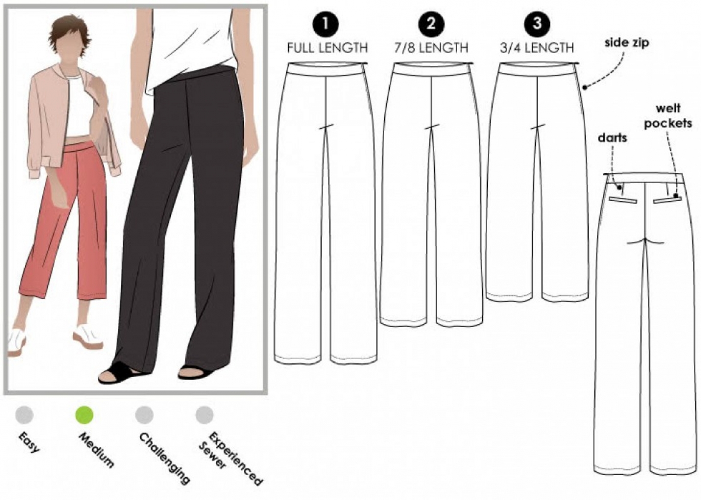 Style Arc Paper Sewing Pattern Natasha Pants