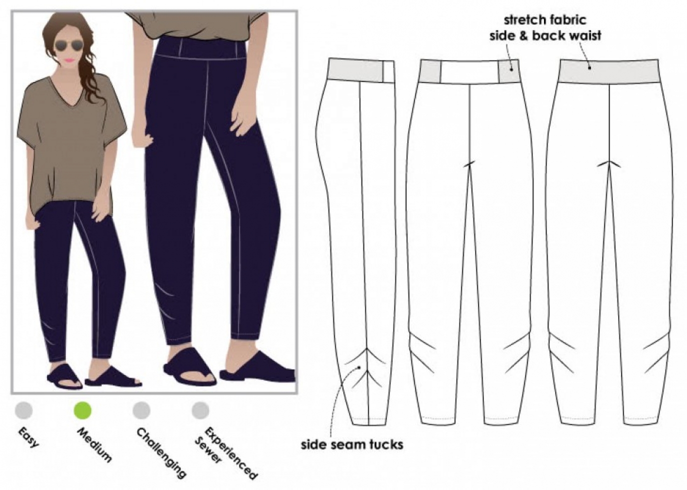 Style Arc Paper Sewing Pattern Daphne Pants