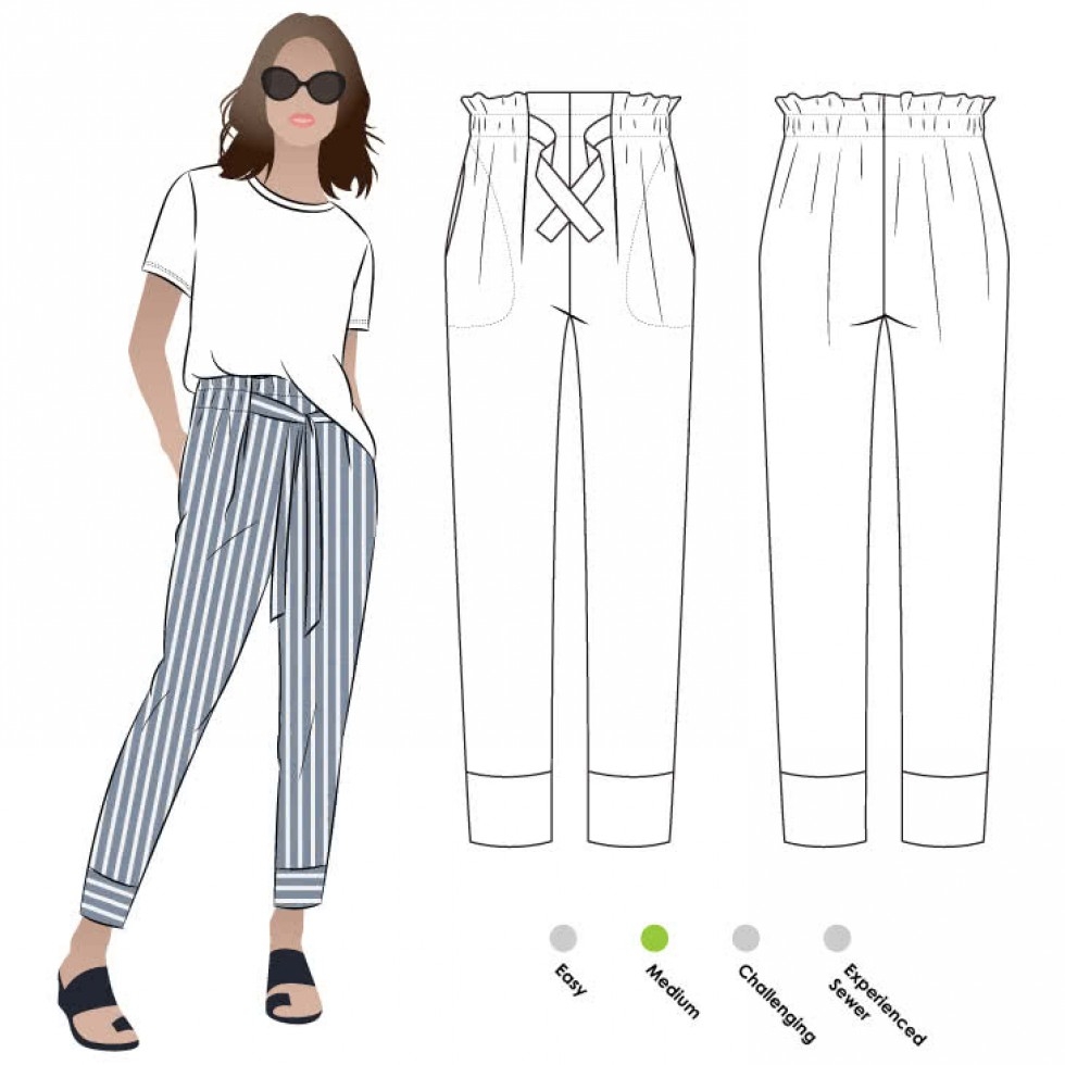 Style Arc Paper Sewing Pattern Tully Pants