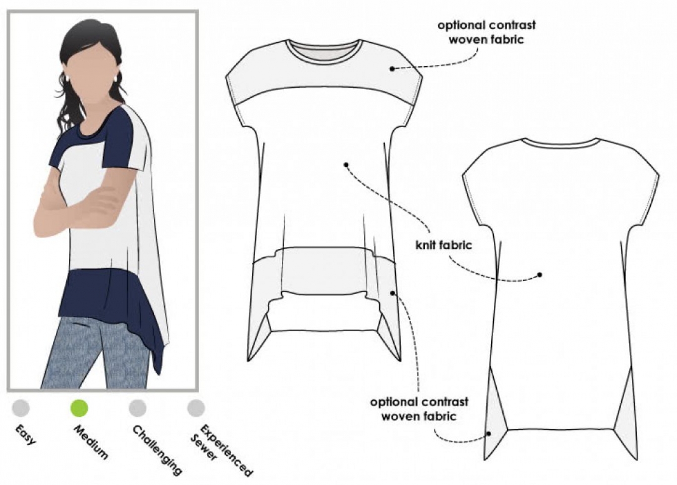 Style Arc Paper Sewing Pattern Maris Top