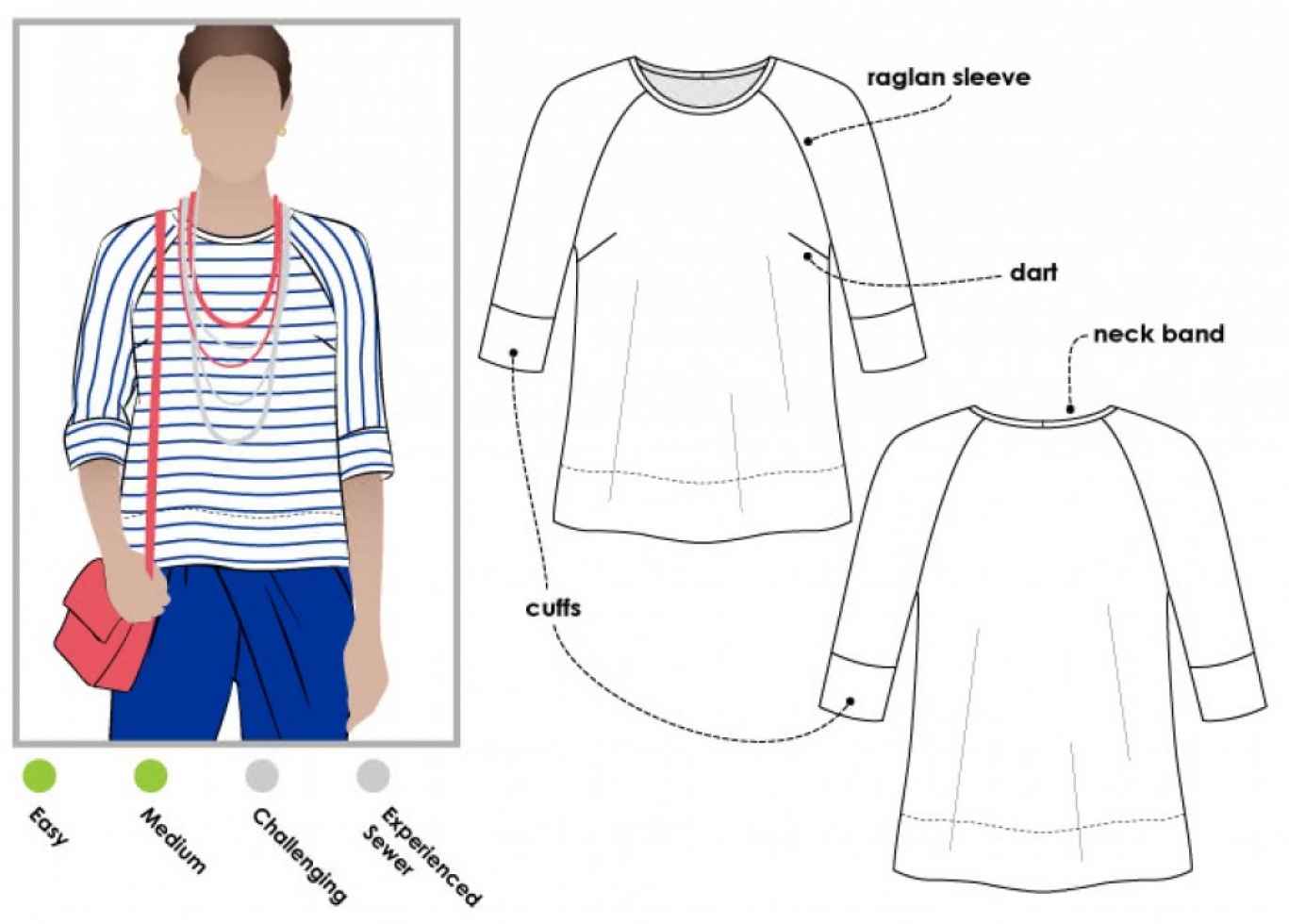 Style Arc Paper Sewing Pattern Maddison Top