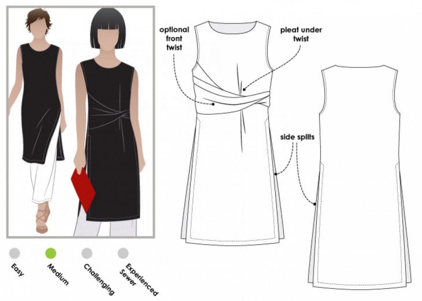Style Arc Paper Sewing Pattern Tania Tabard