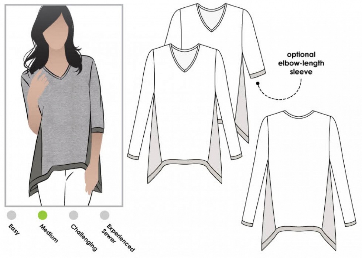 Style Arc Paper Sewing Pattern Bianca Top