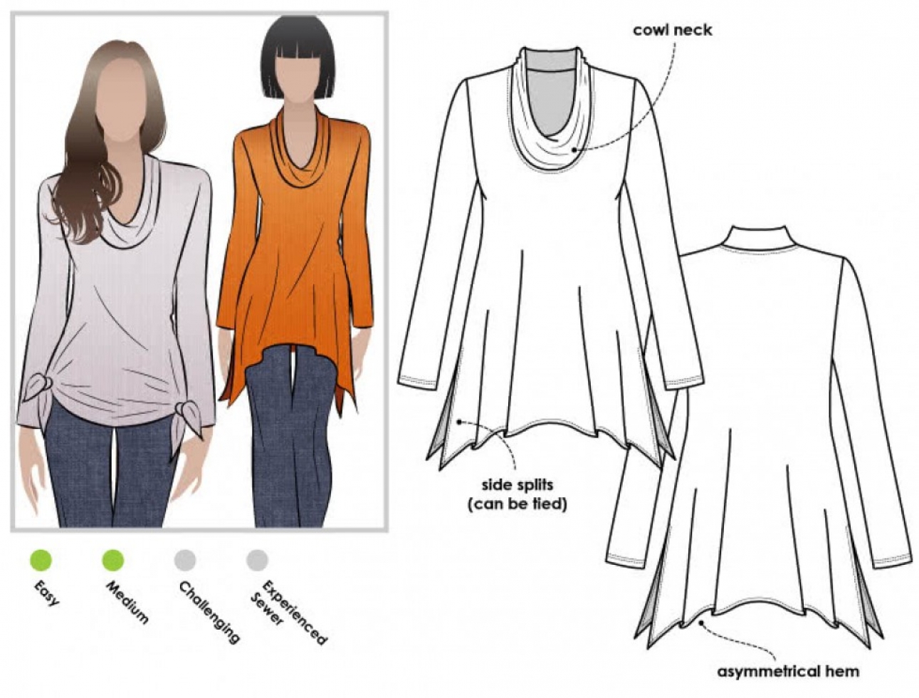 Style Arc Paper Sewing Pattern Amy Top