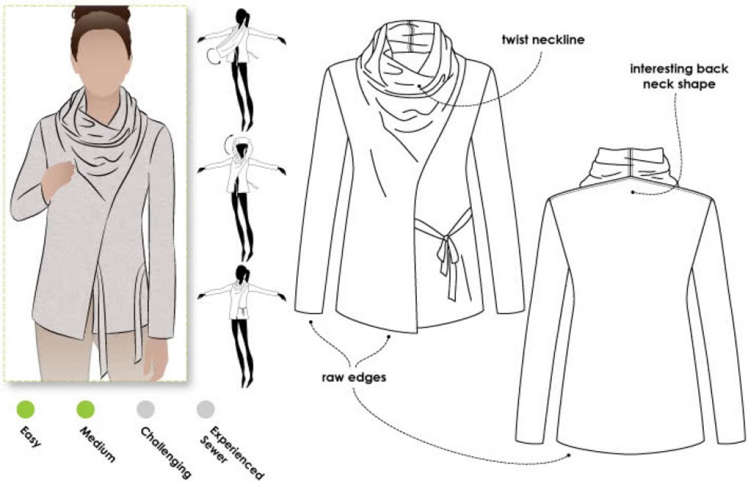 Style Arc Paper Sewing Pattern Elita Top