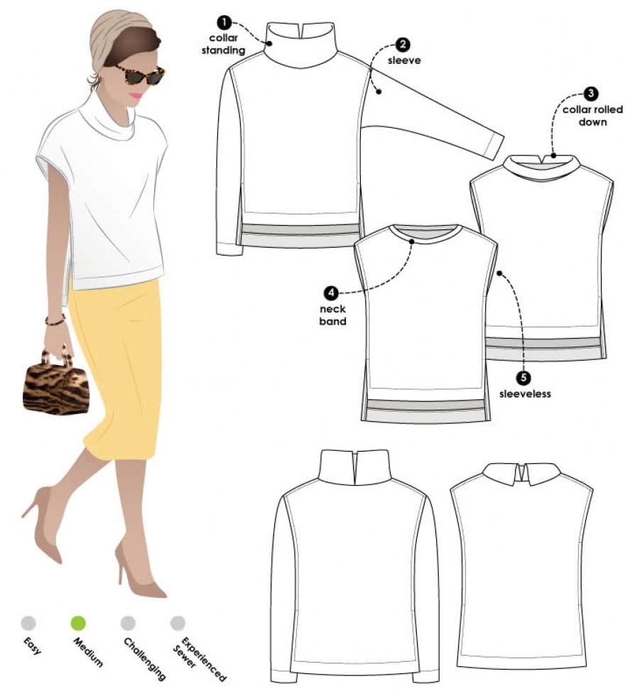 Style Arc Paper Sewing Pattern Esme Top