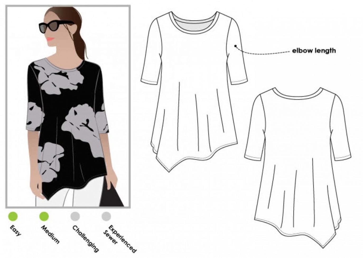 Style Arc Paper Sewing Pattern Kim Swing Top