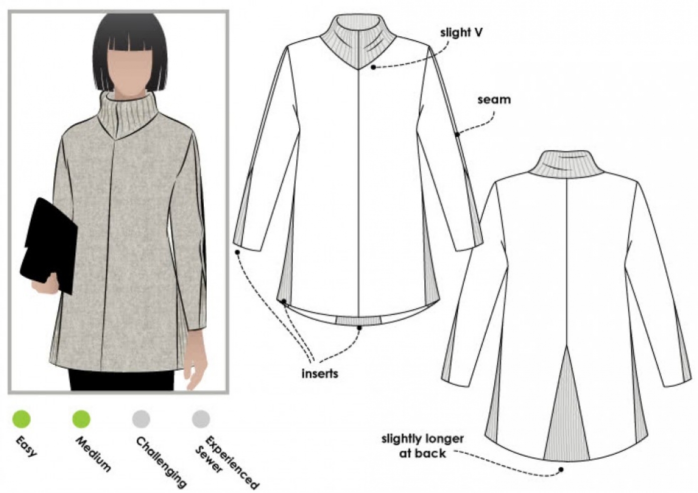 Style Arc Paper Sewing Pattern Mavis Tunic Top
