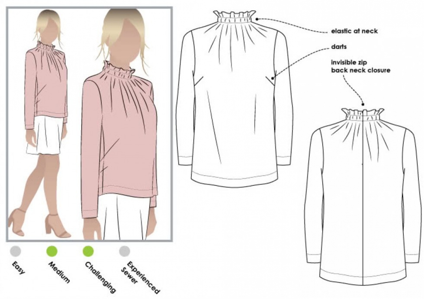 Style Arc Paper Sewing Pattern Isabella Top