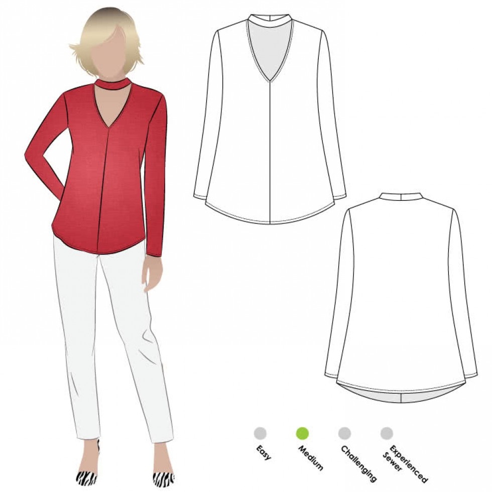 Style Arc Paper Sewing Pattern Abigail Top