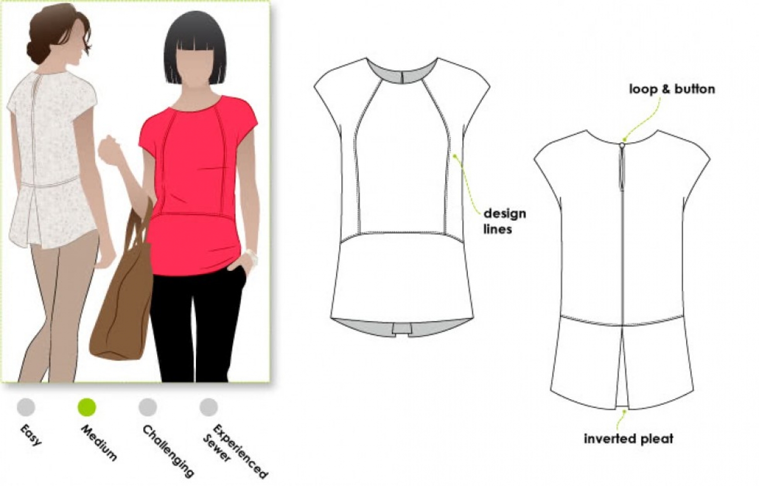 Style Arc Paper Sewing Pattern Rosie Top