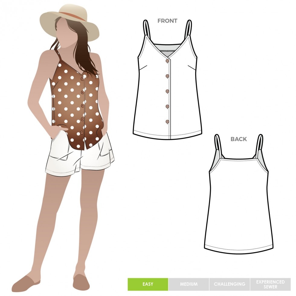 Style Arc Paper Sewing Pattern Portia Top