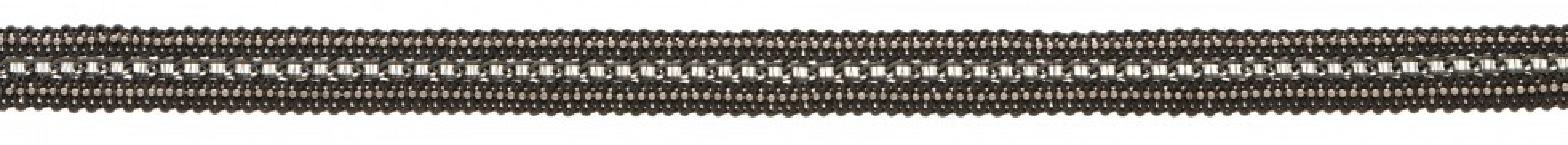 Simplicity Bead Chain Trim Gunmetal Silver
