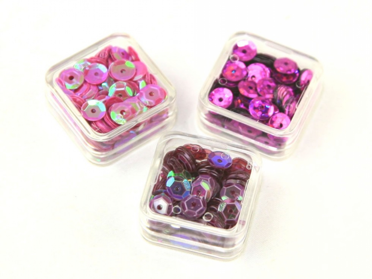 Round Cup Sequins Plum/Mauve/Magenta
