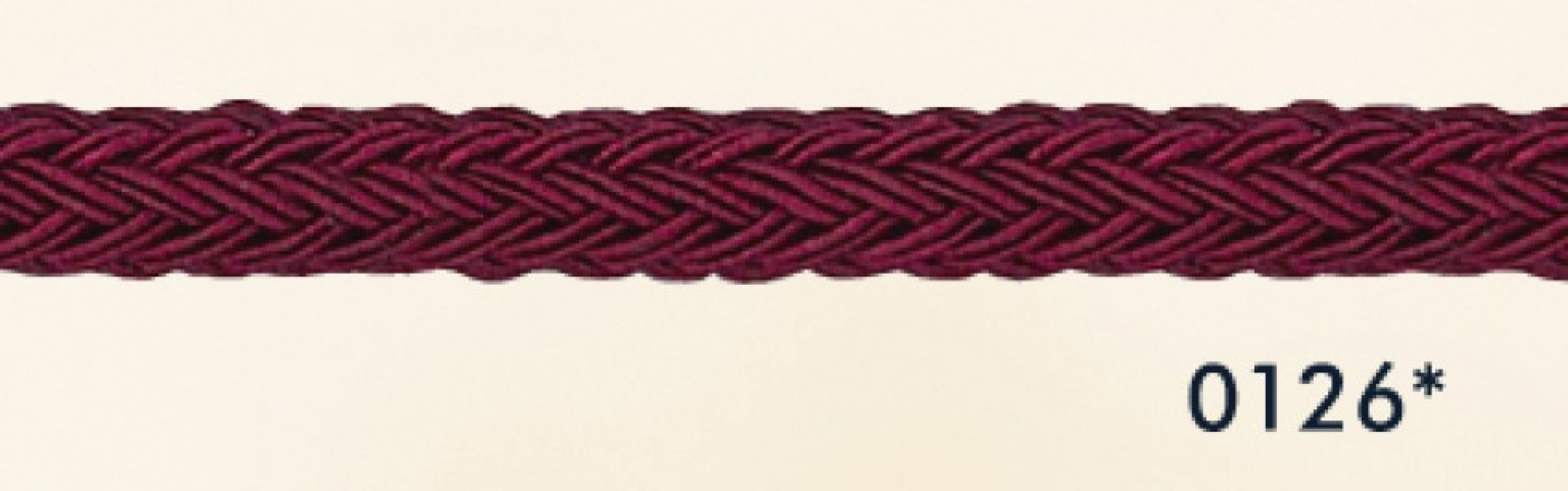 Braided Gimp Flanged Cord Wine