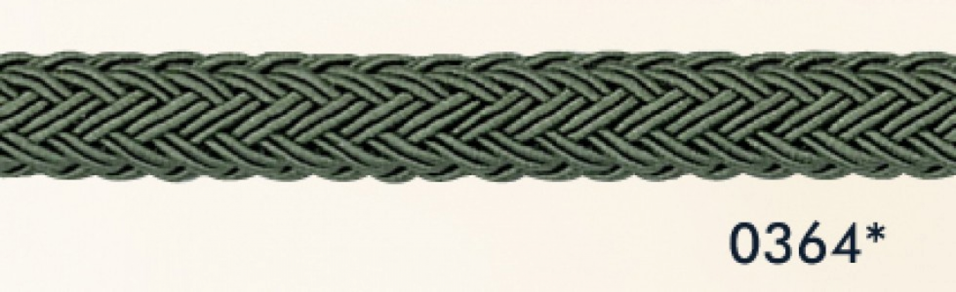 Braided Gimp Flanged Cord Sage Green