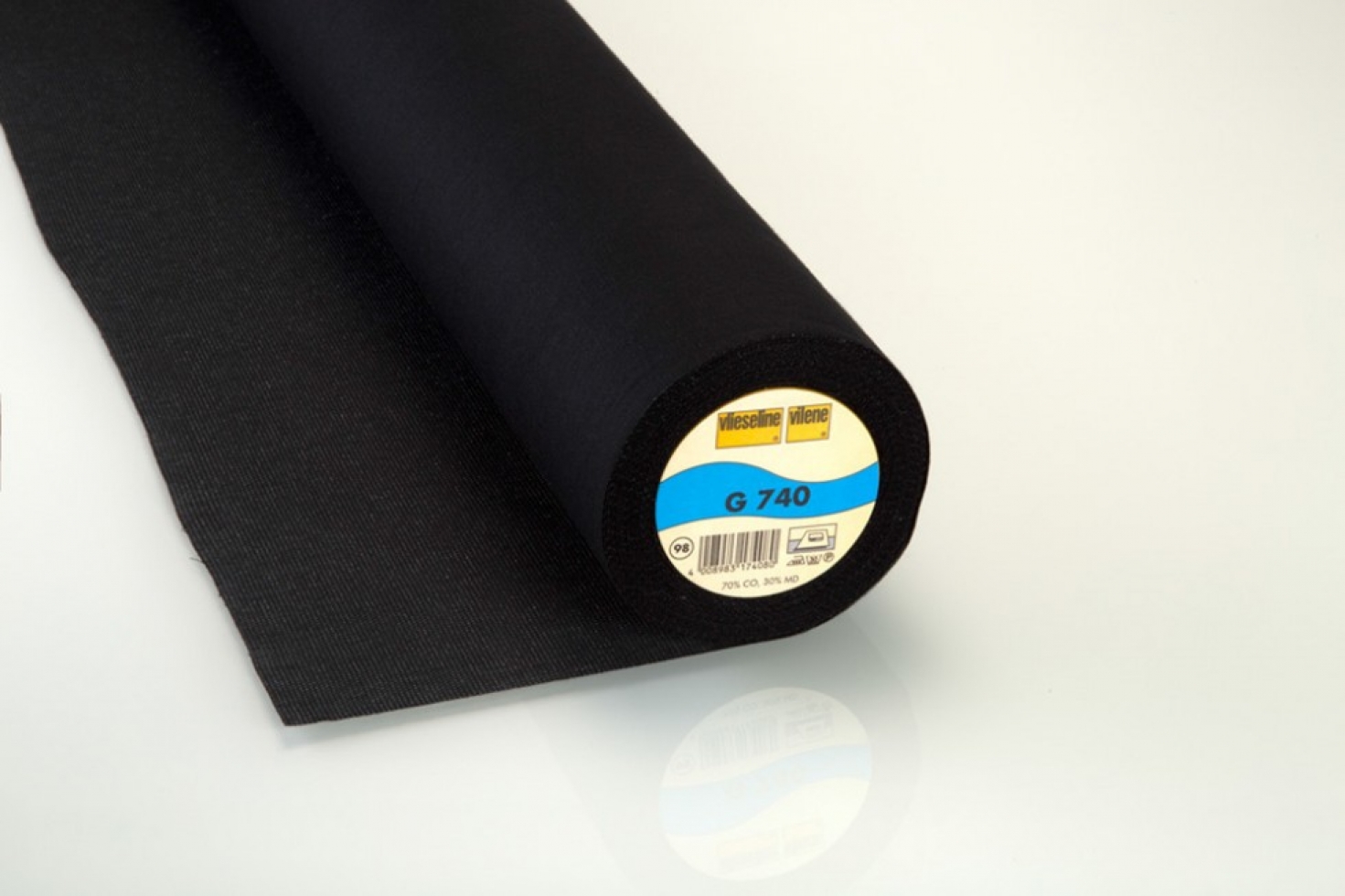 Vilene Vlieseline G740 Woven Brushed Interfacing Black