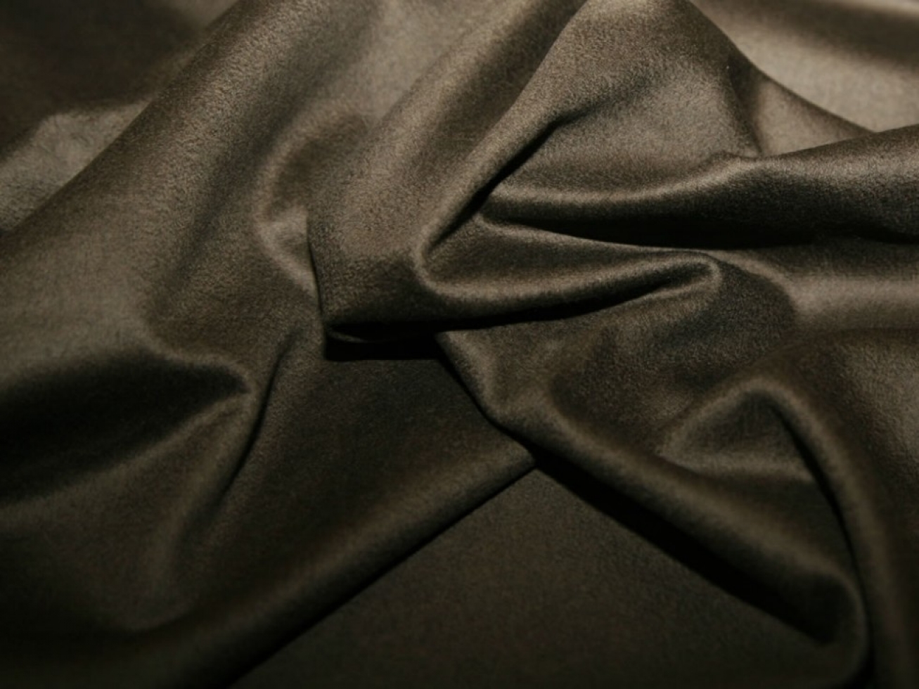 Cashmere Wool Coating Fabric Brown