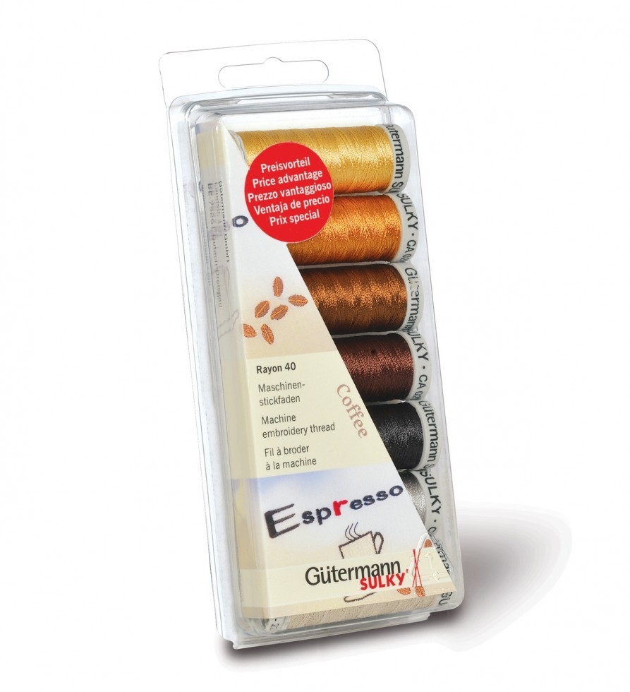 Gutermann Embroidery Thread Box Coffee