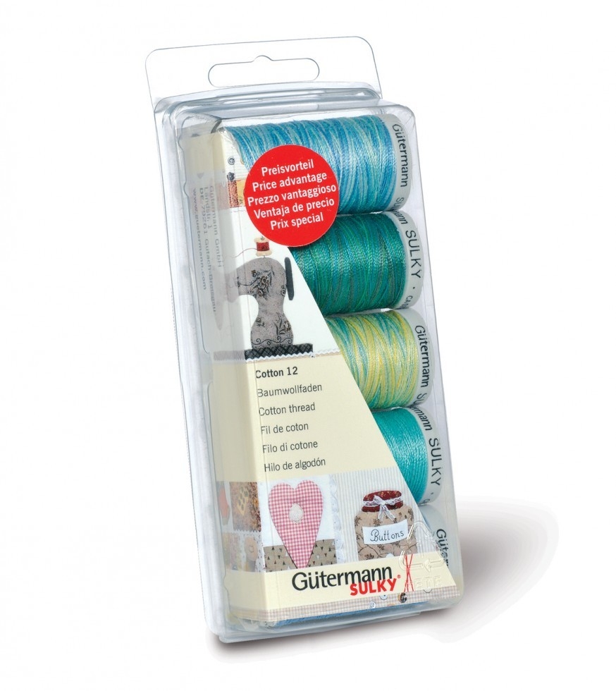 Gutermann Embroidery Thread Box Aqua