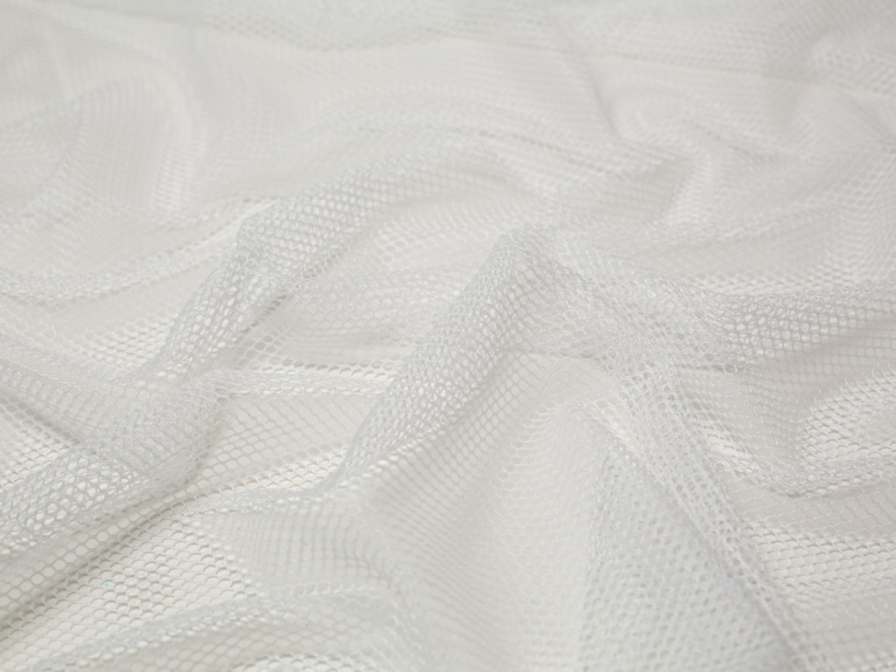 By Annie Stretch Mesh Fabric White