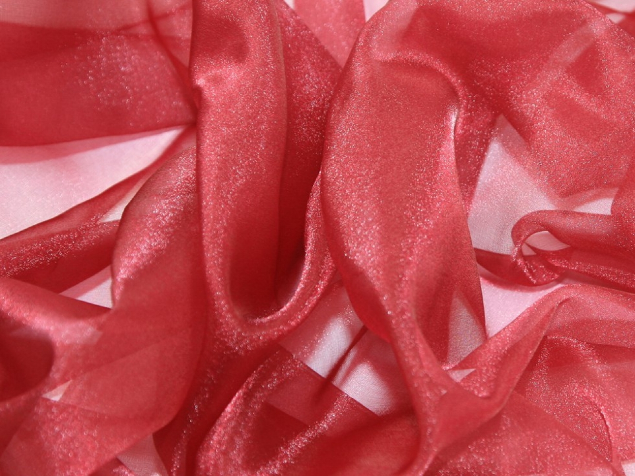 Crystal Organza Fabric Wine