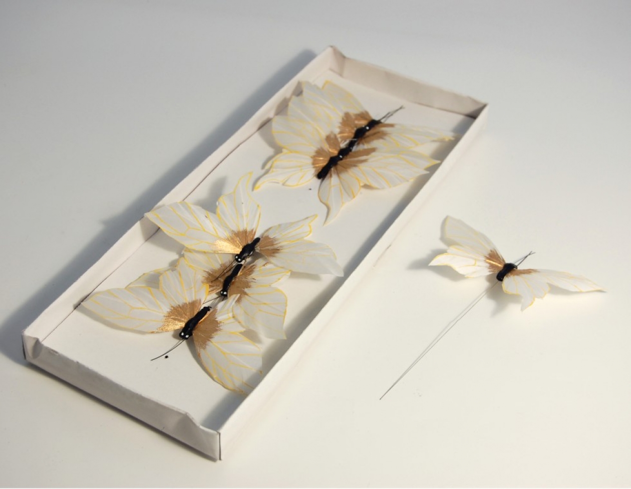 Butterfly Embellishments White