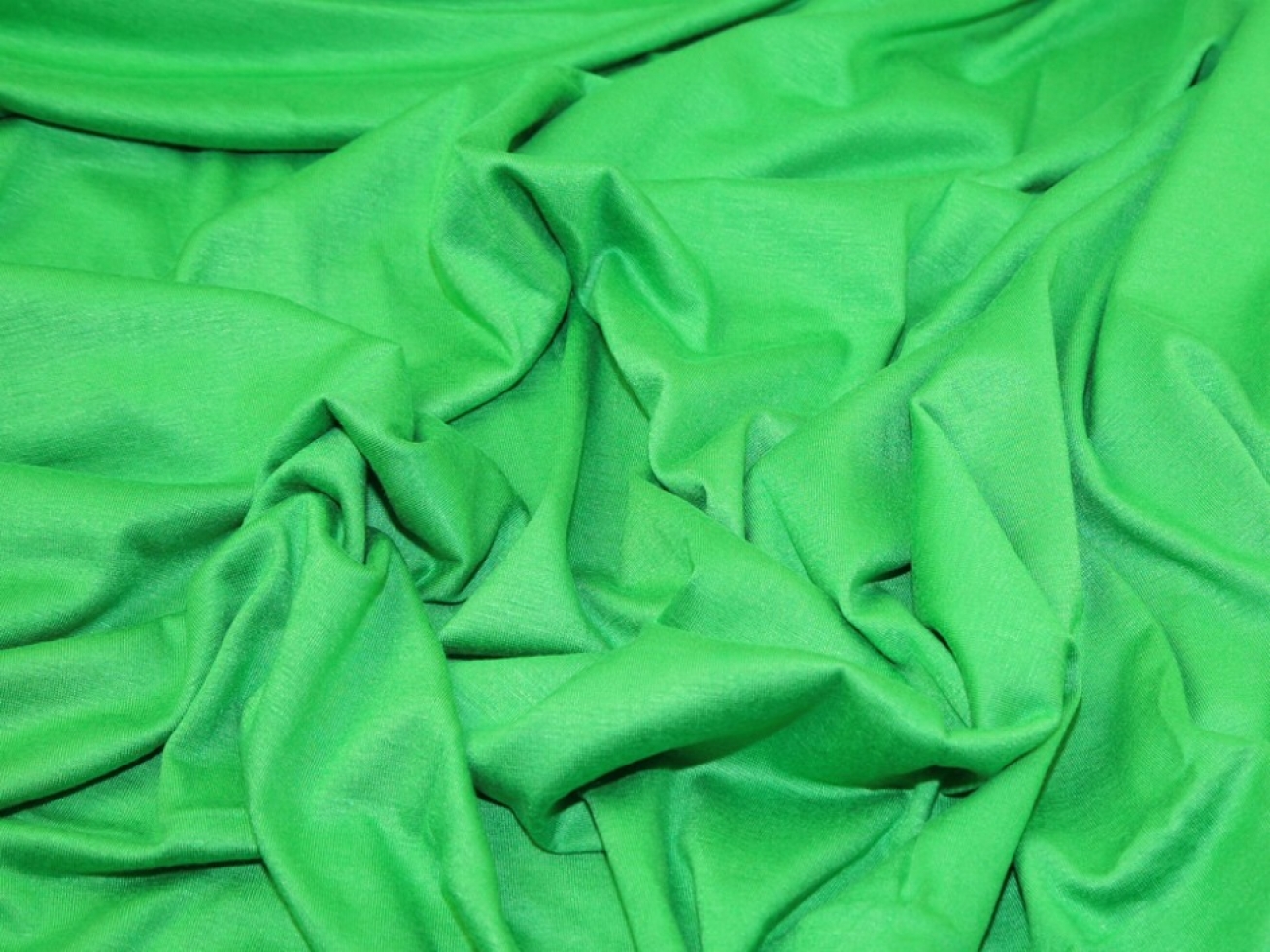 Viscose Jersey Stretch Knit Fabric Emerald Green