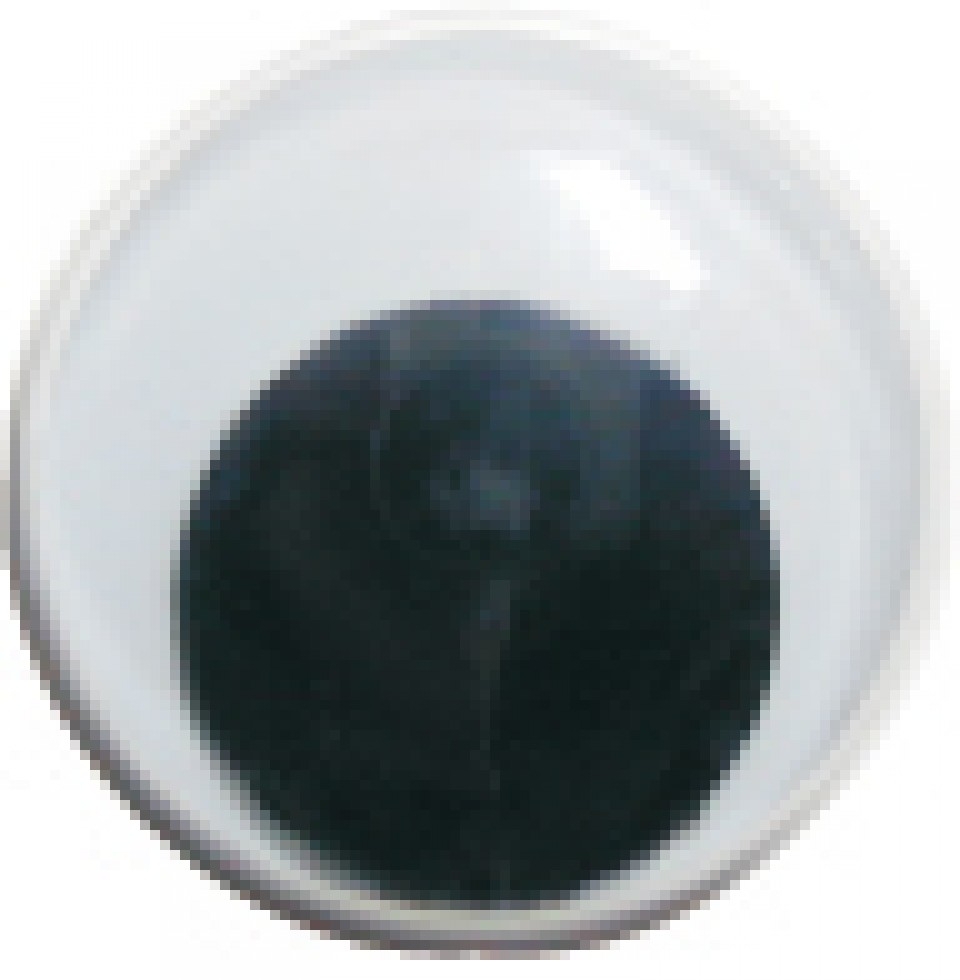 Craft Factory Stick On Wobbly Toy Eyes Black & White