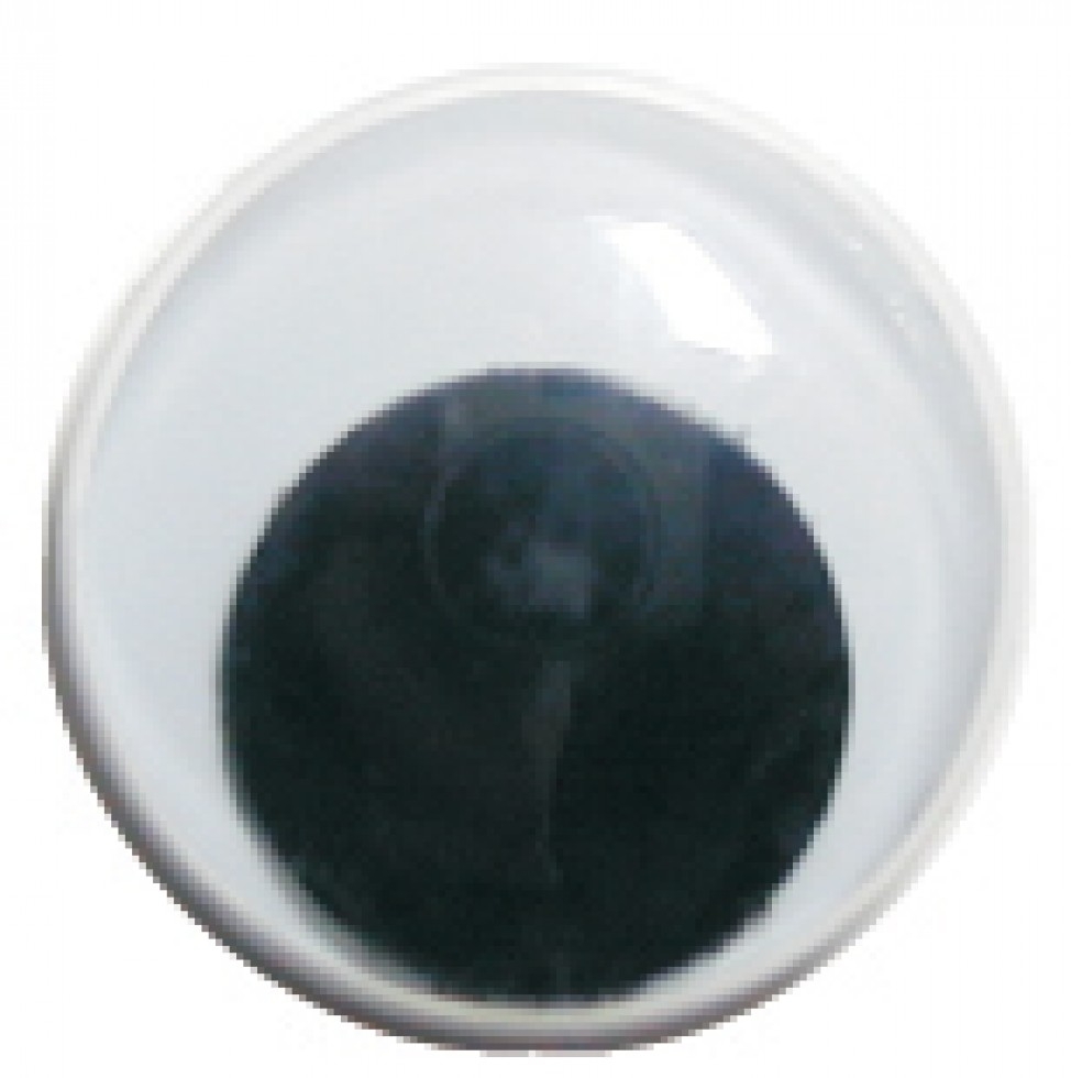Craft Factory Stick On Wobbly Toy Eyes Black & White