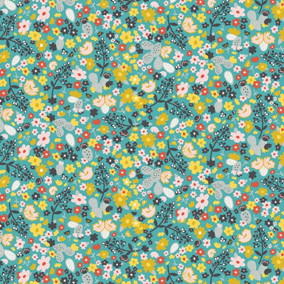 Art Gallery Fabrics Day Trip 100% Cotton Poplin Fabric Summer Field