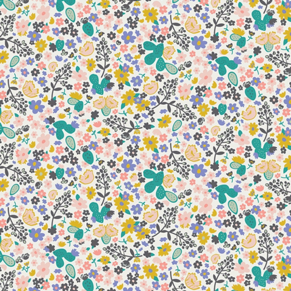 Art Gallery Fabrics Day Trip 100% Cotton Poplin Fabric Winter Field