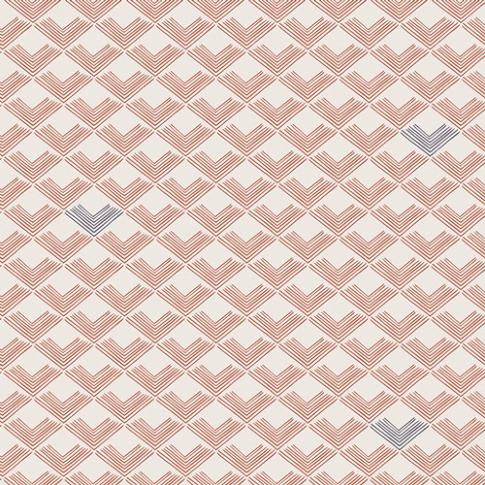 Art Gallery Fabrics Dollhouse 100% Cotton Poplin Fabric Rooftiles Clay