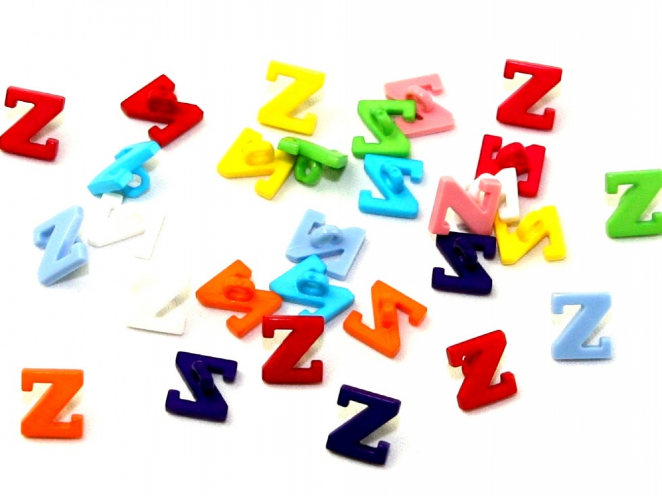 Dill Alphabet Number Buttons Assorted Colours Letter Z
