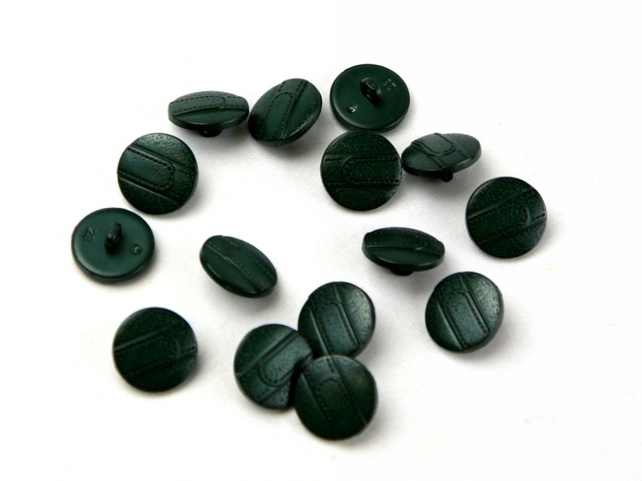 Dill Leather Strap Buttons Bottle Green
