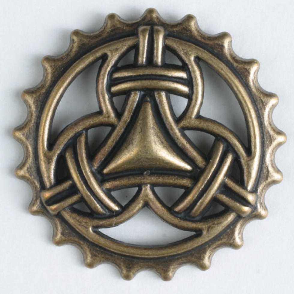 Dill Round Metal Buttons Gold