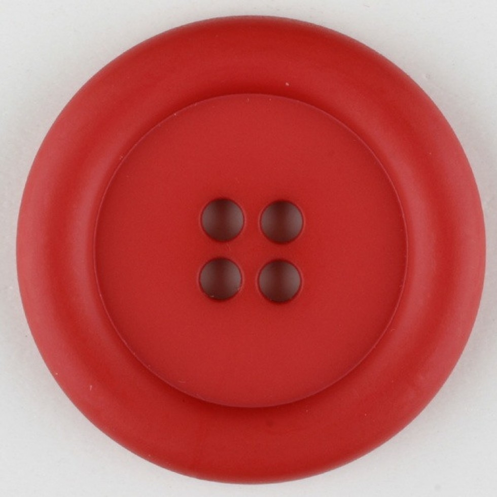 Dill Round Plastic Buttons Red